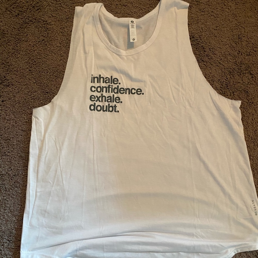 Glyder white tank